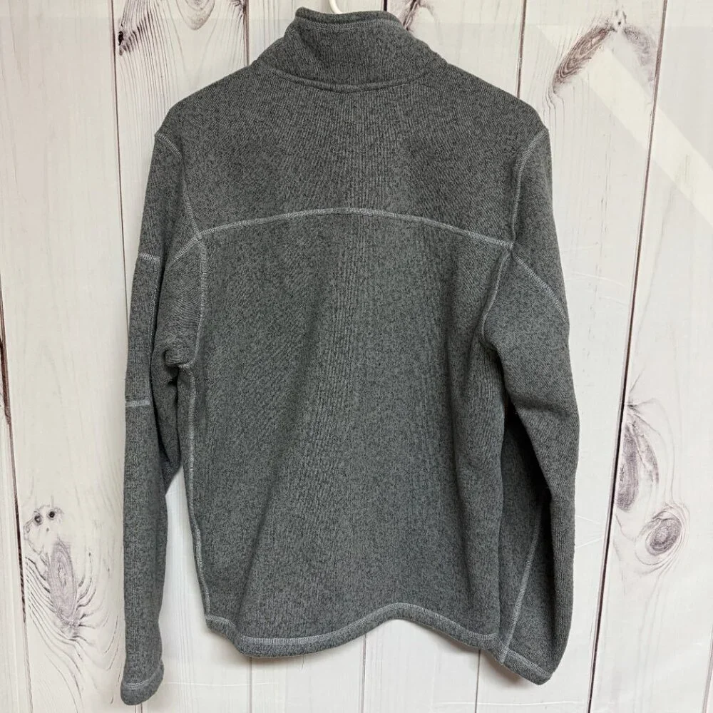 The North‎ Face Gordon Lyons 1/4-Zip Pullover Men’s Medium Gray Fleece EUC